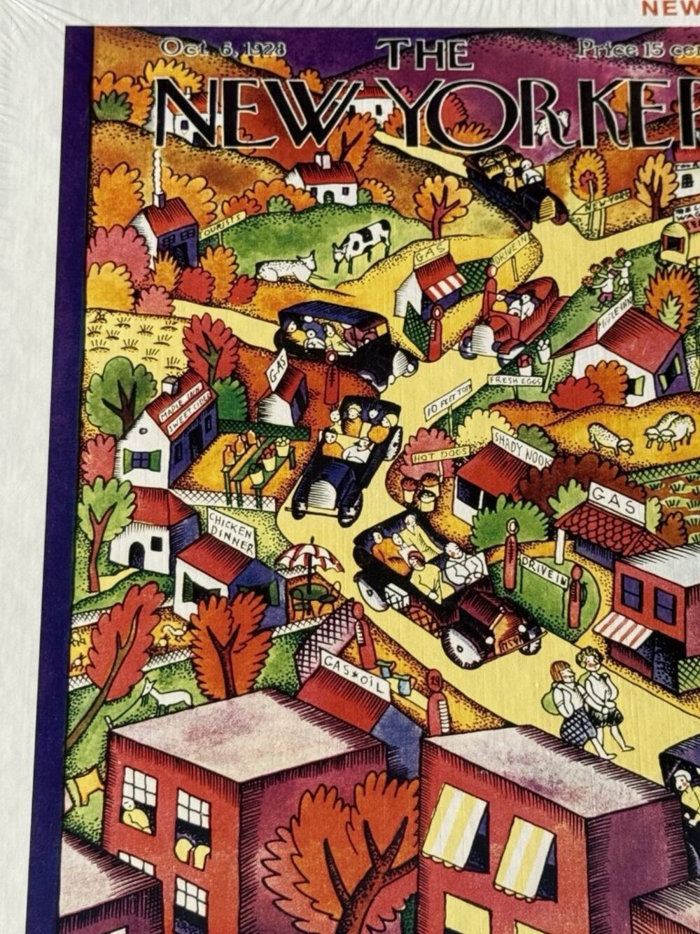 New York Puzzle Company The New Yorker Magazine Covers Autumn Excursion 1000 Pcs - Picture 2 of 14